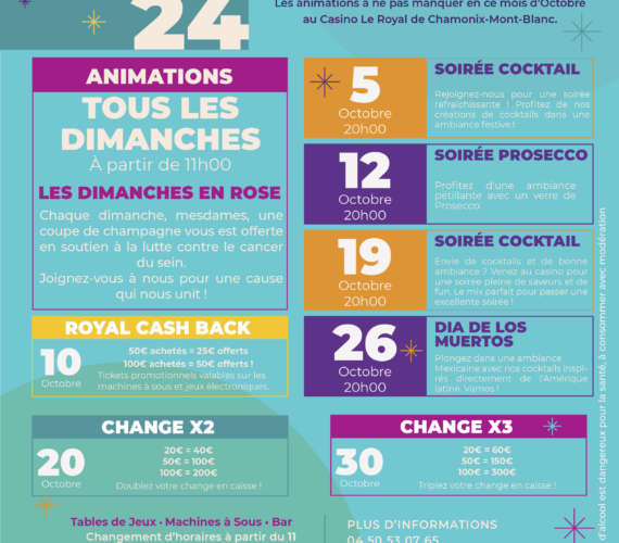 PROGRAMME DES ANIMATIONS • OCTOBRE 2024