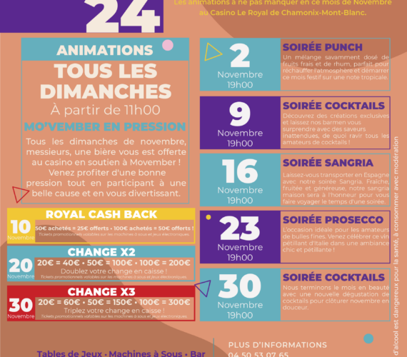 PROGRAMME DES ANIMATIONS • NOVEMBRE 2024