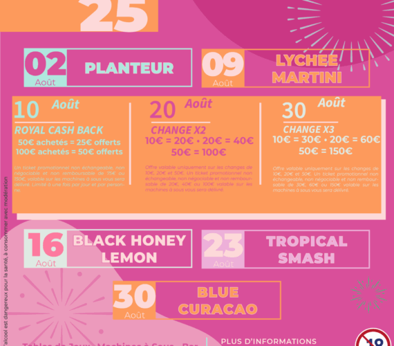 PROGRAMME DES ANIMATIONS • AOUT 2025 🌈