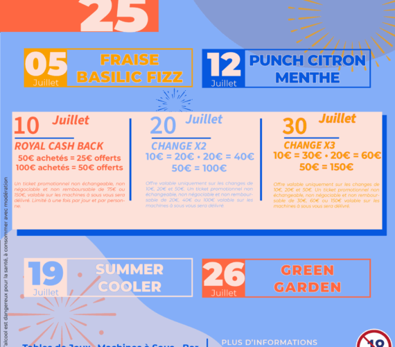 PROGRAMME DES ANIMATIONS • JUILLET 2025 ☀️